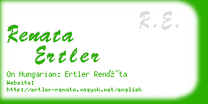 renata ertler business card